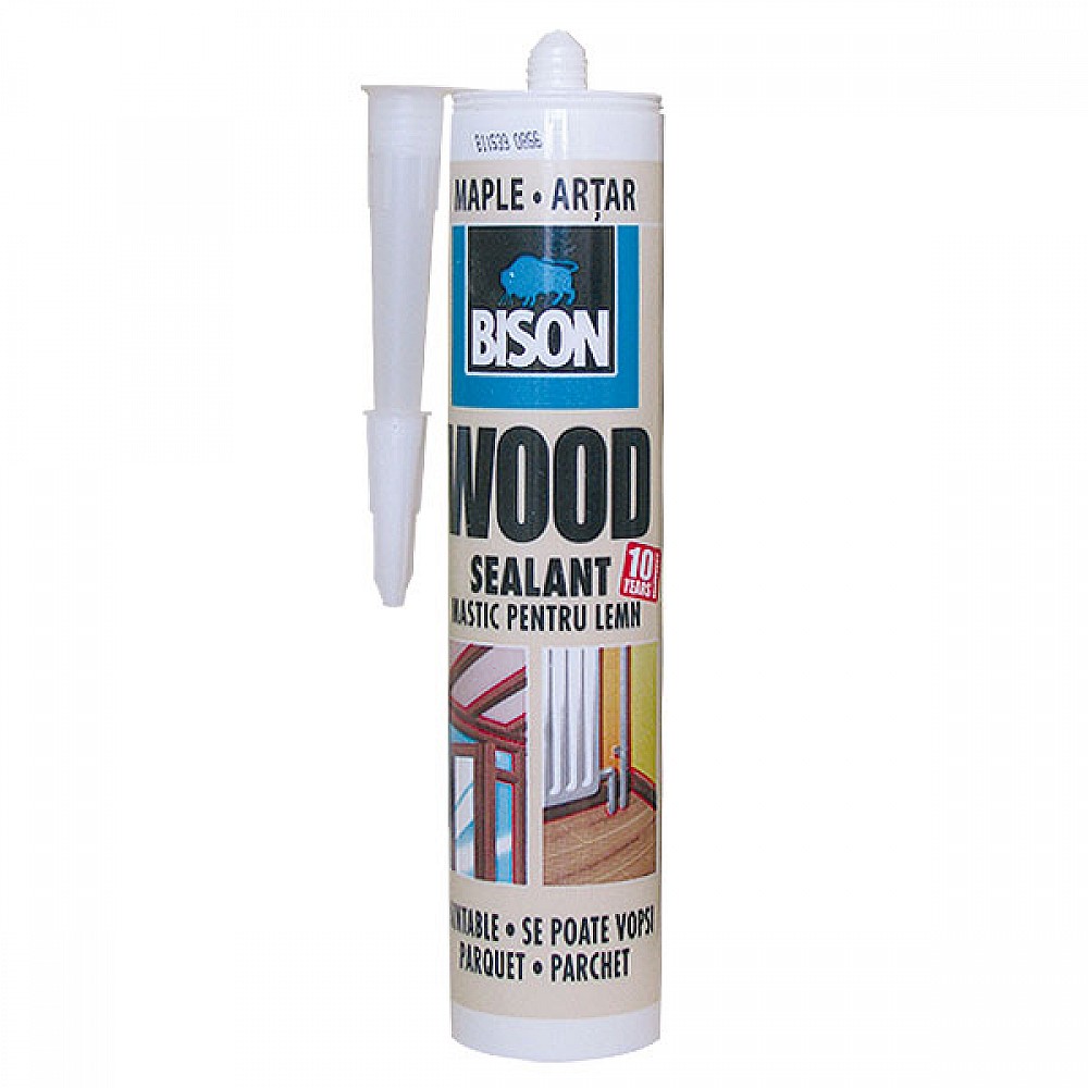 Bison Wood Sealant mastic etanșare pentru lemn și parchet laminat 300 ml