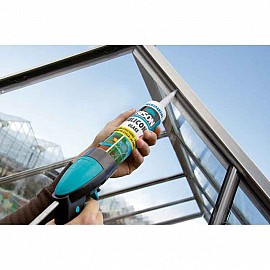 Bison silicon transparent pentru sticlă 280ml
