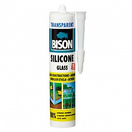 Bison silicon transparent pentru sticlă 280ml