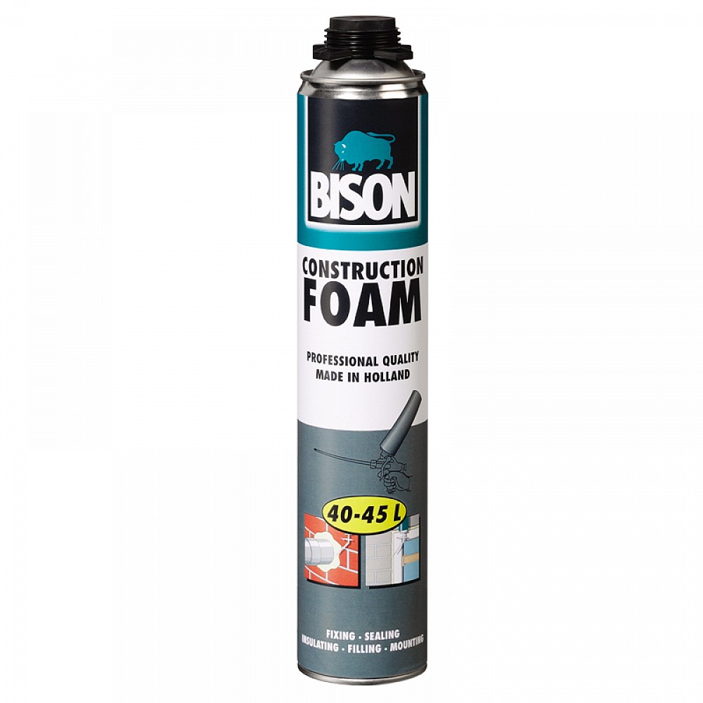 Bison spumă poliuretanică pentru pistol 750ml montare uși și ferestre