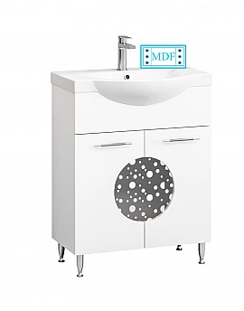 Mobilier baie bază și lavoar seria 178 - 55cm alb