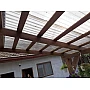 Placă din policarbonat compact/solid 1mm x 1060mm x 2000mm, cu profil trapez 76/18 multiliniar GRI