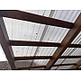Placă din policarbonat solid/compact 2000mm x 970mm x 0.9mm, cu profil ondulat (nu este fibră de sticlă, nu este casantă)