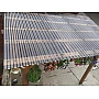 Placă din policarbonat compact/solid 1mm x 1060mm x 2000mm, cu profil trapez 76/18 multiliniar albastru închis