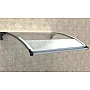 Copertină Roma cu iluminare LED, braț aluminiu de 1m, policarbonat solid 4mm, diferite lățimi de copertină și culori
