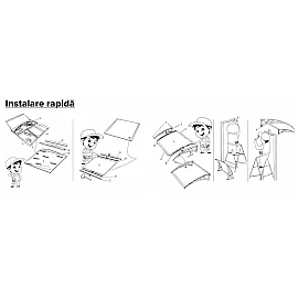 Copertină Rimini, braț aluminiu de 1.5m, model de bază, policarbonat solid 4mm, diferite lățimi de copertină și culori