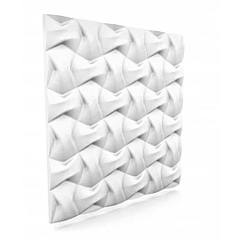 Panou decorativ 3D din polistiren pentru perete sau tavan, 60cm x 60cm, grosime 3cm, model BOW