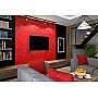 Panou decorativ 3D din polistiren pentru perete sau tavan, 60cm x 60cm, grosime 3cm, model FLAMES