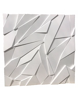 Panou decorativ 3D din polistiren pentru perete sau tavan, 60cm x 60cm, grosime 3cm, model SAFIR