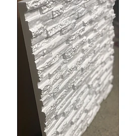 Panou decorativ 3D din polistiren pentru perete sau tavan, 60cm x 60cm, grosime 3cm, model STONE