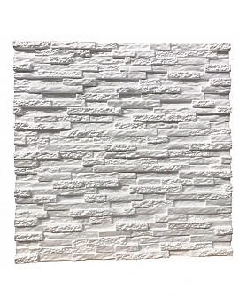 Panou decorativ 3D din polistiren pentru perete sau tavan, 60cm x 60cm, grosime 3cm, model STONE