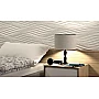 Panou decorativ 3D din polistiren pentru perete sau tavan, 60cm x 60cm, grosime 3cm, model WIND
