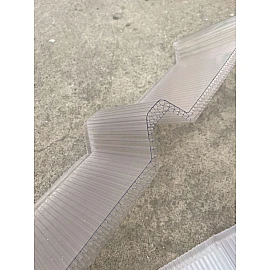 Luminatoare hală din policarbonat celular Greca, 16mm grosime, 5 ondulații de 40mm și structură tip fagure (preț/mp)