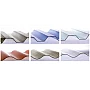 Placă din policarbonat compact/solid 1mm x 1060mm x 2000mm, cu profil trapez 76/18 multiliniar bronz-fumuriu