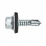 Șurub autoforant 4.8x19mm cu cap hexagonal și șaibă EPDM/cauciuc pentru metal/tablă