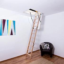 Scară mansardă sau pod 80cmx110cmx280cm standard din lemn