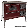 Sobă de metal pentru gătit Fantazia maro, putere 6kW
