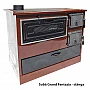 Sobă de metal pentru gătit Grand Fantazia maro, putere 7,5 kW