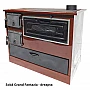 Sobă de metal pentru gătit Grand Fantazia maro, putere 7,5 kW
