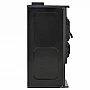 Sobă metalică Zora 8.9kW, clasă energetică A, coș central, ieșire burlan 130mm