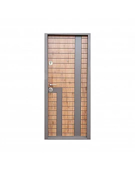 Ușă metalică, cu MDF, model T-04