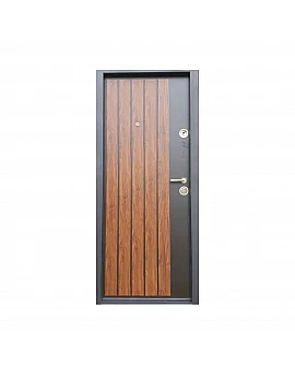 Ușă metalică pentru exterior/interior, cu MDF, model T-02, rezistentă la intemperii