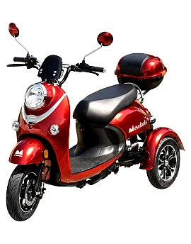 Evotools Triciclu electric persoane TRP800 Goe culoare roșu, viteză limitată la 25km/h