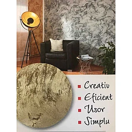 Vopsea decorativă cu efect de cristal 750ml pentru interior Crystal-Finish Creme