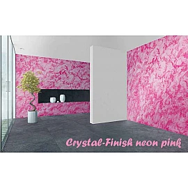 Vopsea decorativă cu efect de cristal 750ml pentru interior Crystal-Finish Neon Pink