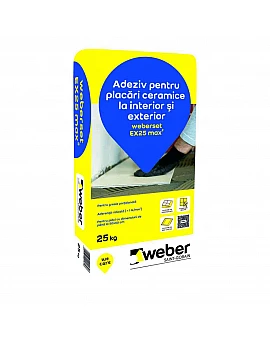Weber Set EX25 MAX2 Adeziv pentru placări ceramice la interior și exterior 25kg