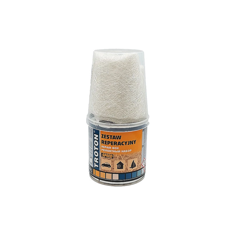 Inter Troton set reparații rășină poliesterică și fibră 250g+0.25mp