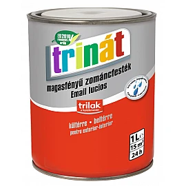 Trinat email lucios flexibil hidrofob 200 gri, vopsea pentru interior/exterior 1l, uscare rapidă