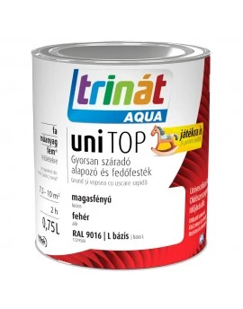 Trinat Unitop Aqua lucios gri antracit RAL 7016 0.75l, email pe bază de apă, fără miros, cu uscare rapidă