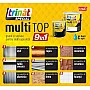 Trinat MULTITOP 9 în 1 alb RAL 9016 grund și vopsea pe bază de apă cu uscare rapidă, pentru interior/exterior orice suprafață (oțel, tablă zincată/galvanizată, aluminiu, cupru, lemn, plastic, ceramică, cărămidă și faianță)