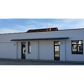 Copertină Napoli, lungime braț 0.8m, model de bază, policarbonat solid 3mm, diferite lățimi de copertină și culori