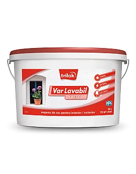Var lavabil Fresco vopsea ecologică pe bază de var pentru pereți interiori sau exteriori 14l Trilak