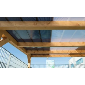 Policarbonat celular modular CLICK 16mm, cu 4 pereți, protecție UV, lățime placă 250mm (preț/bucată)