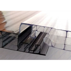 Policarbonat celular modular CLICK 16mm, cu 4 pereți, protecție UV, lățime placă 250mm (preț/bucată)