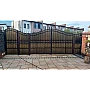 Policarbonat compact/solid cutat trapez, la rolă, grosime 1mm, protejat UV, lățime 1.26m (vânzare la metru liniar), bronz-fumuriu