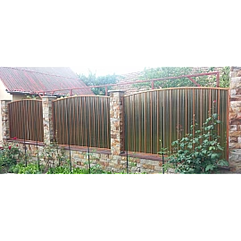 Policarbonat compact/solid cutat trapez, la rolă, grosime 1mm, protejat UV, lățime 1.26m (vânzare la metru liniar), bronz-fumuriu