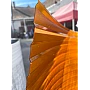 Policarbonat compact/solid cutat trapez, la rolă, grosime 1mm, protejat UV, lățime 1.26m (vânzare la metru liniar), coniac