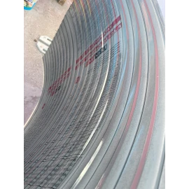 Policarbonat compact/solid cutat trapez, la rolă, grosime 1mm, protejat UV, lățime 1.26m (vânzare la metru liniar), gri