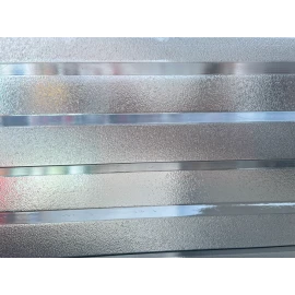 Policarbonat compact/solid cutat trapez, la rolă, grosime 1mm, protejat UV, lățime 1.26m (vânzare la metru liniar), gri