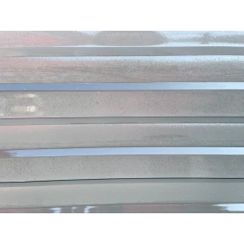 Policarbonat compact/solid cutat trapez, la rolă, grosime 1mm, protejat UV, lățime 1.26m (vânzare la metru liniar), gri
