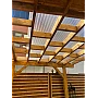 Policarbonat compact/solid cutat trapez, la rolă, grosime 1mm, protejat UV, lățime 1.26m (vânzare la metru liniar), transparent-clar