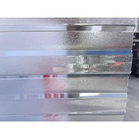 Policarbonat compact/solid cutat trapez, la rolă, grosime 1mm, protejat UV, lățime 1.26m (vânzare la metru liniar), transparent-clar