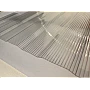 Policarbonat compact/solid cutat trapez 50/5, grosime 1mm, rolă 20 ml, protejat UV, lățime 1.26m, transparent-clar (preț/rolă)