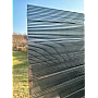 Policarbonat compact/solid cutat trapez 50/5, grosime 1mm, rolă 20 ml, protejat UV, lățime 1.26m, gri (preț/rolă)