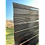 Policarbonat compact/solid cutat trapez 50/5, grosime 1mm, rolă 10 ml, protejat UV, lățime 1.26m, negru (preț/rolă)