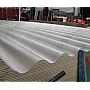 Placă din policarbonat solid/compact 2000mm x 970mm x 0.9mm, cu profil ondulat (nu este fibră de sticlă, nu este casantă)